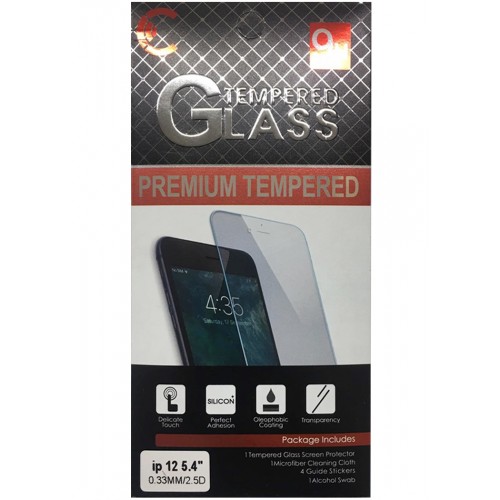 iP12Mini Clear Tempered Glass Premium